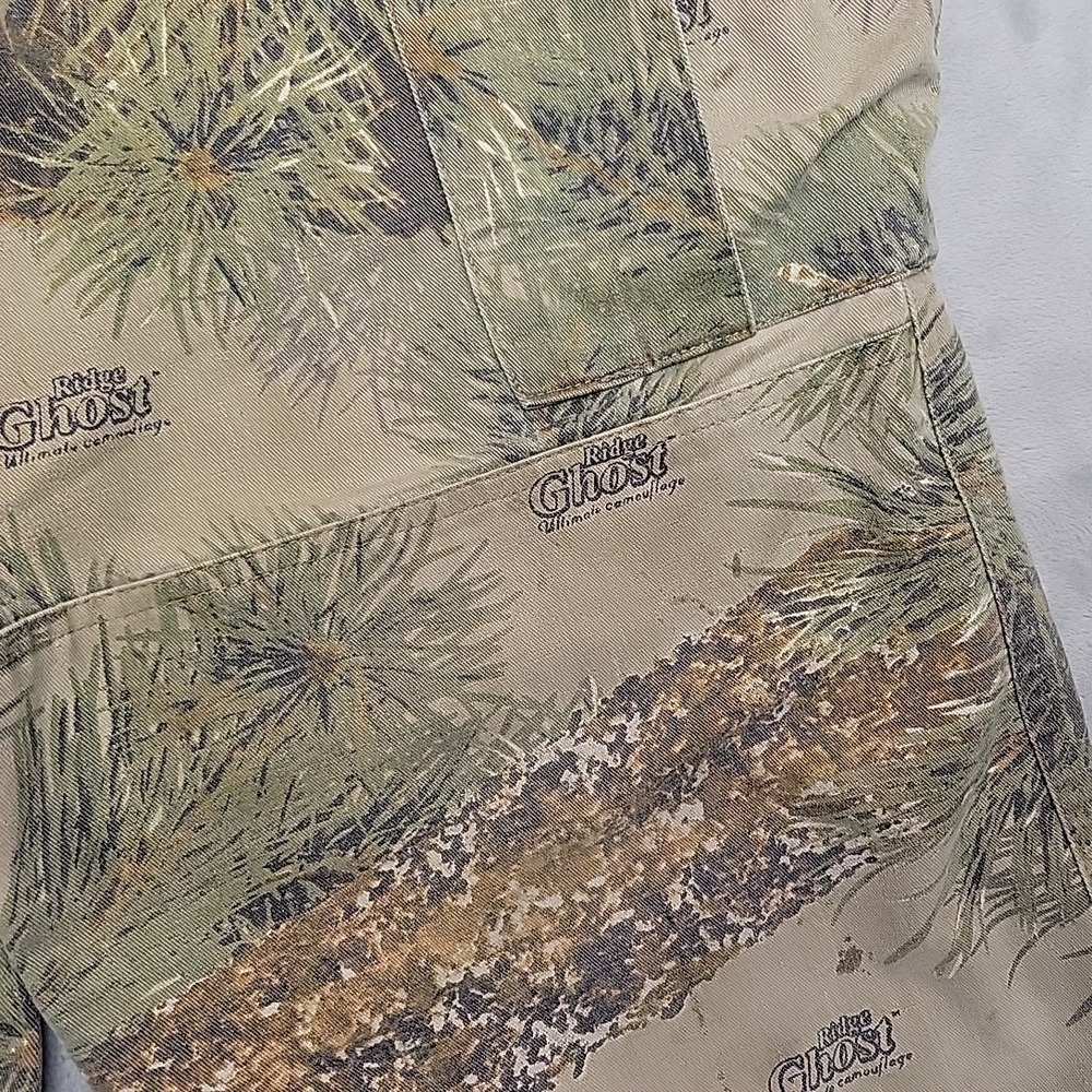 VTG Ghost Camo Pants Mens 34x30 Green Ridge Cargo Ultimate Camoflage Hunting - Picture 6 of 16